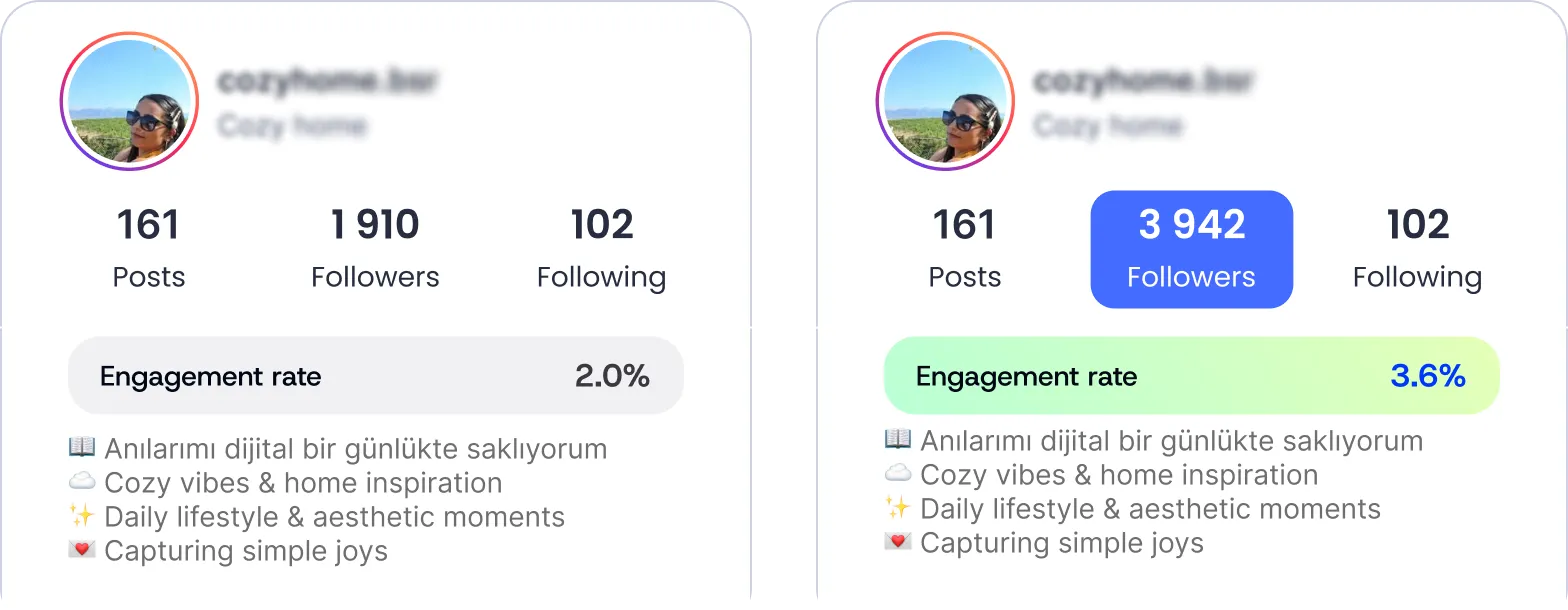 Home profile preview