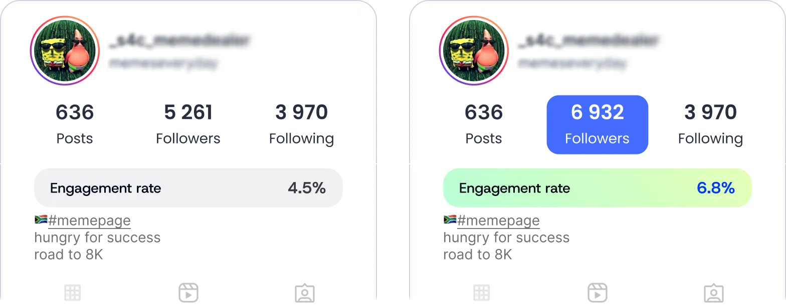 Memes profile preview